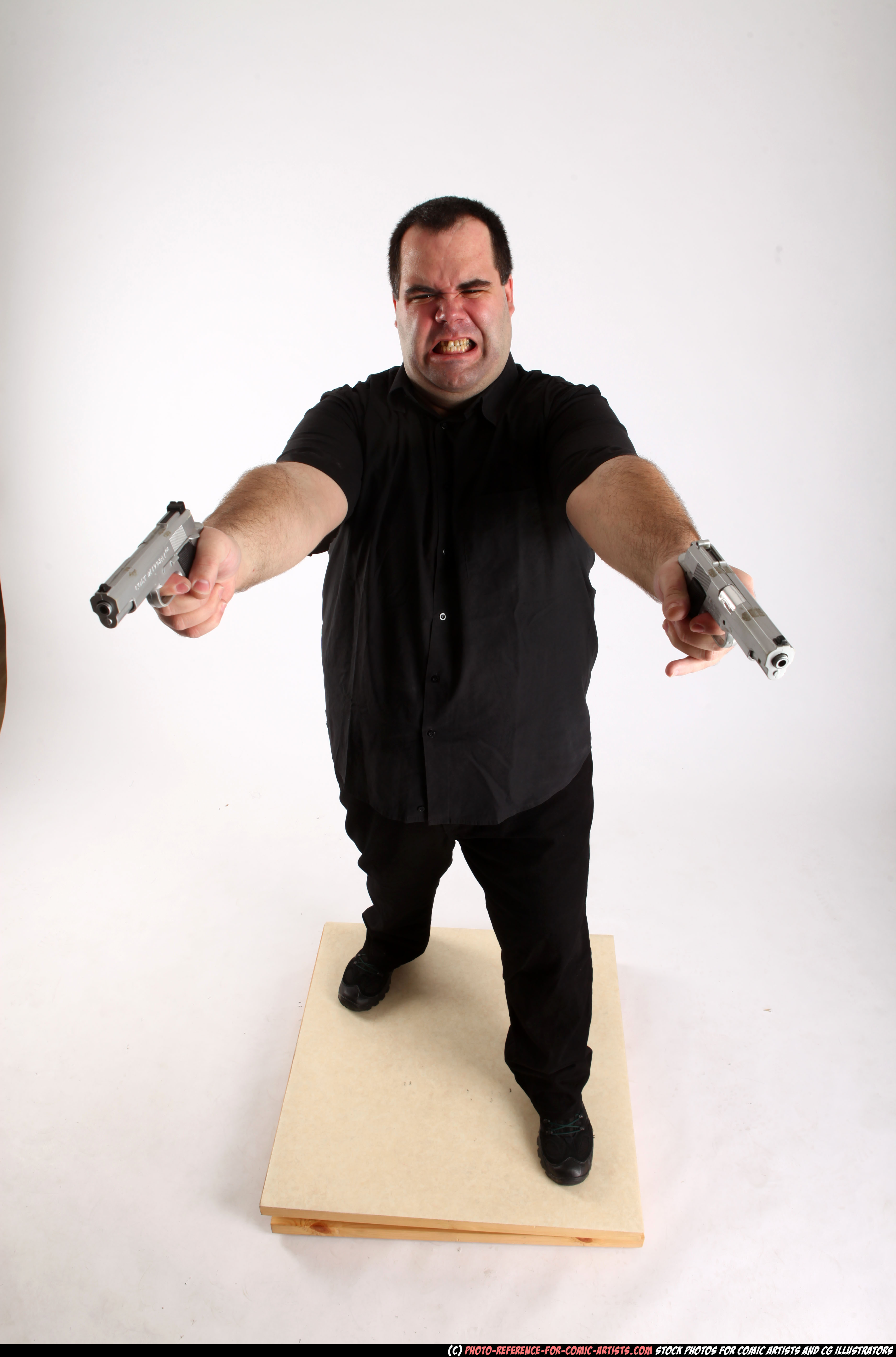 Gangster with shoot-gun Stock Photo by ©fxquadro 62660437